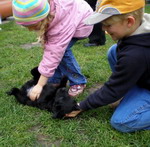 Fenelope/Ebony mit Ronja und Tarek